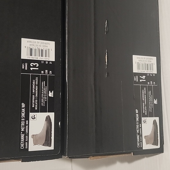 SOREL waterproof sneakers insulated mens boots suede leather trail hiking shoes - Picture 2 of 3